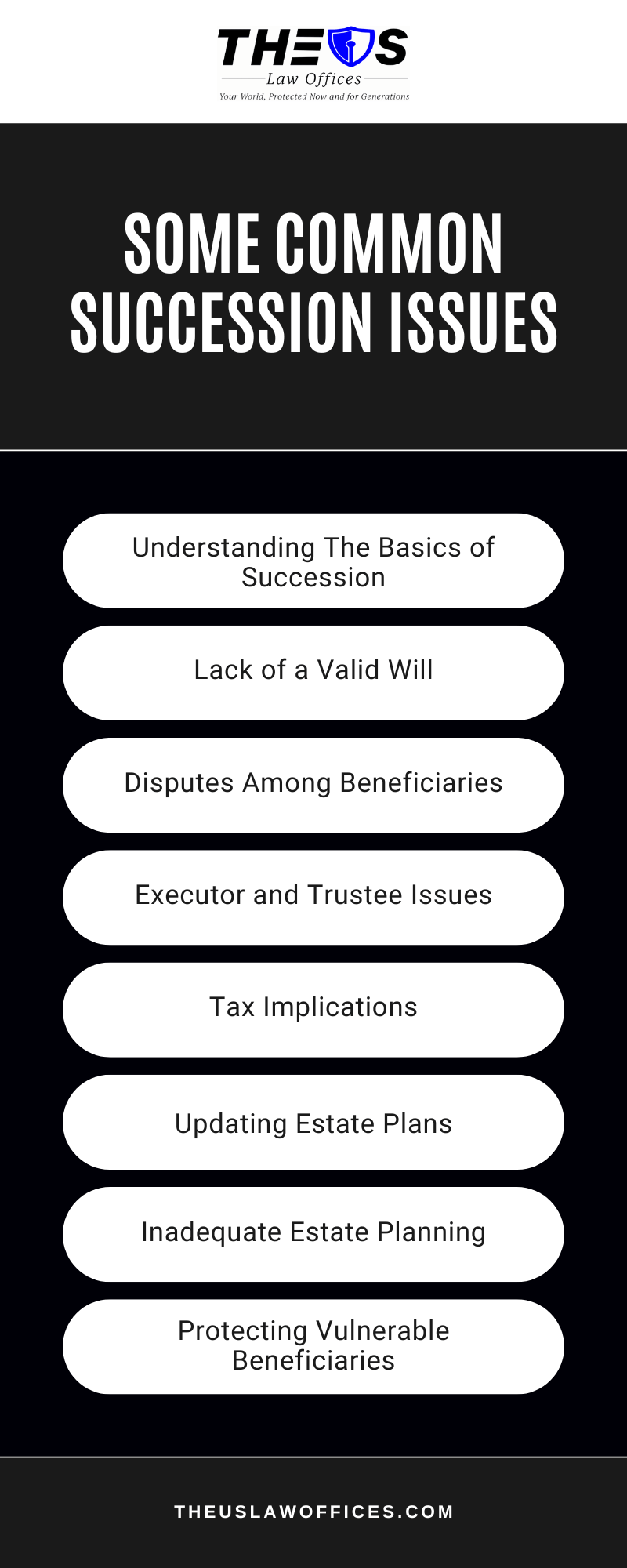Some Common Succession Issues Infographic